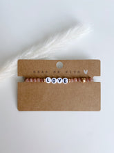 Lade das Bild in den Galerie-Viewer, Armband Naturstein Perlen taupe brown