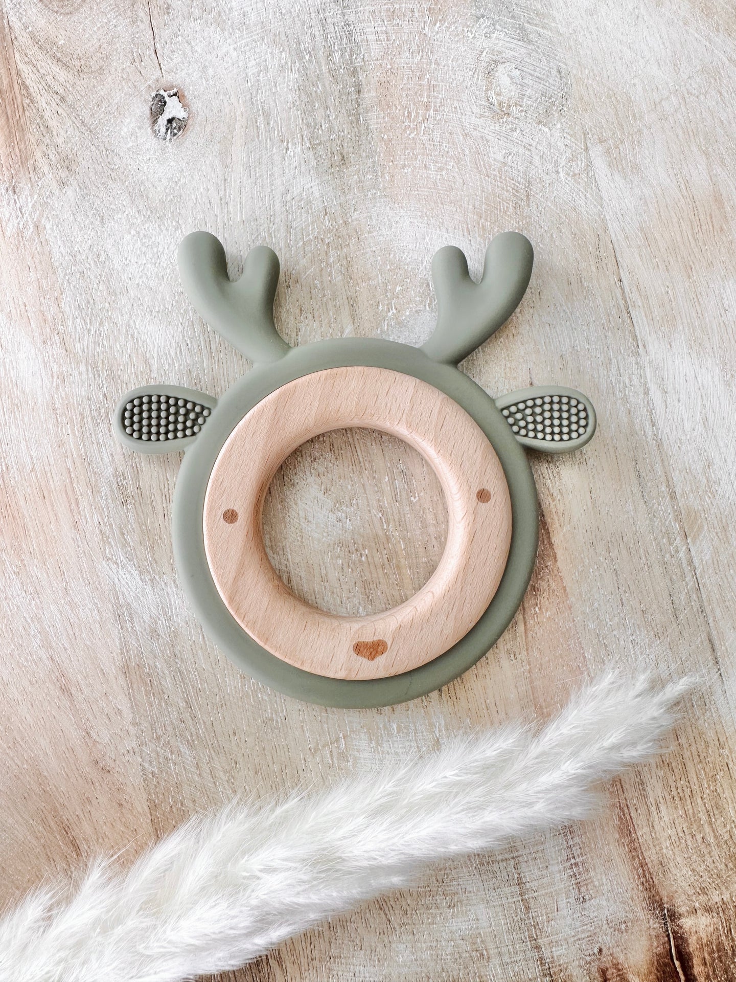 Beissring Rentier graugrün mini