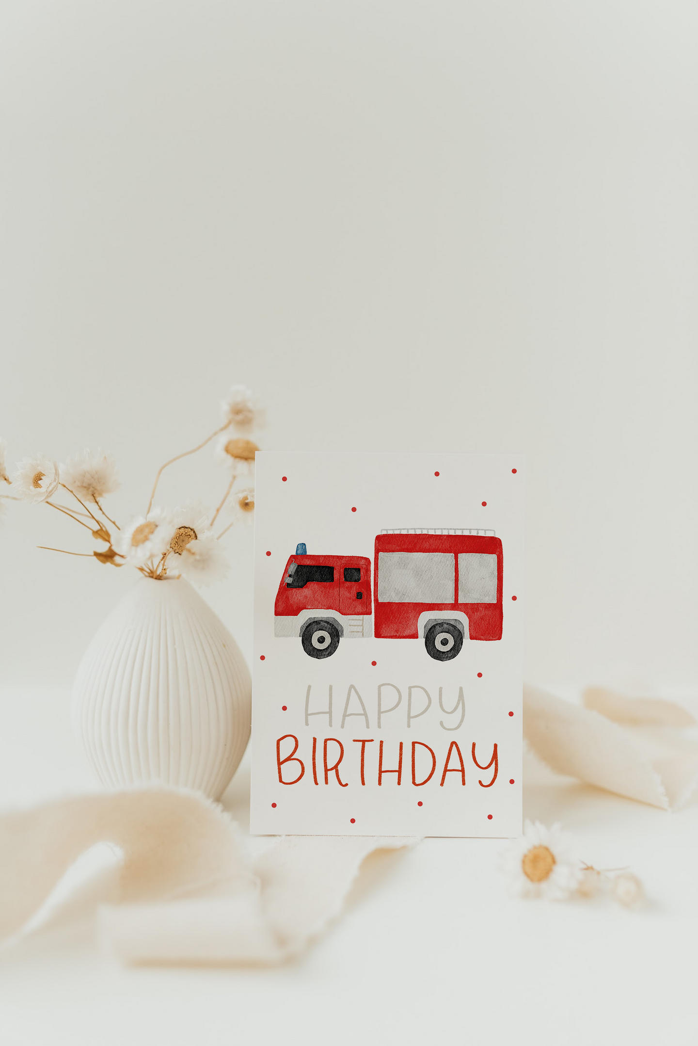 Postkarte Geburtstag Feuerwehr