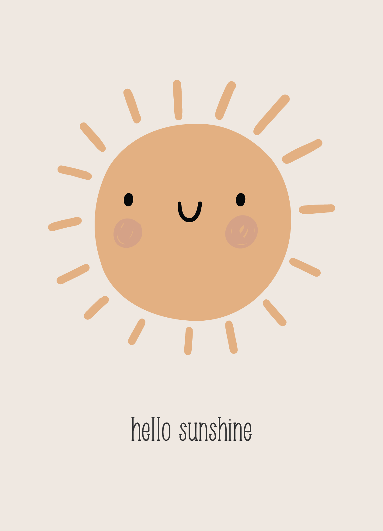 Grusskarte hello sunshine