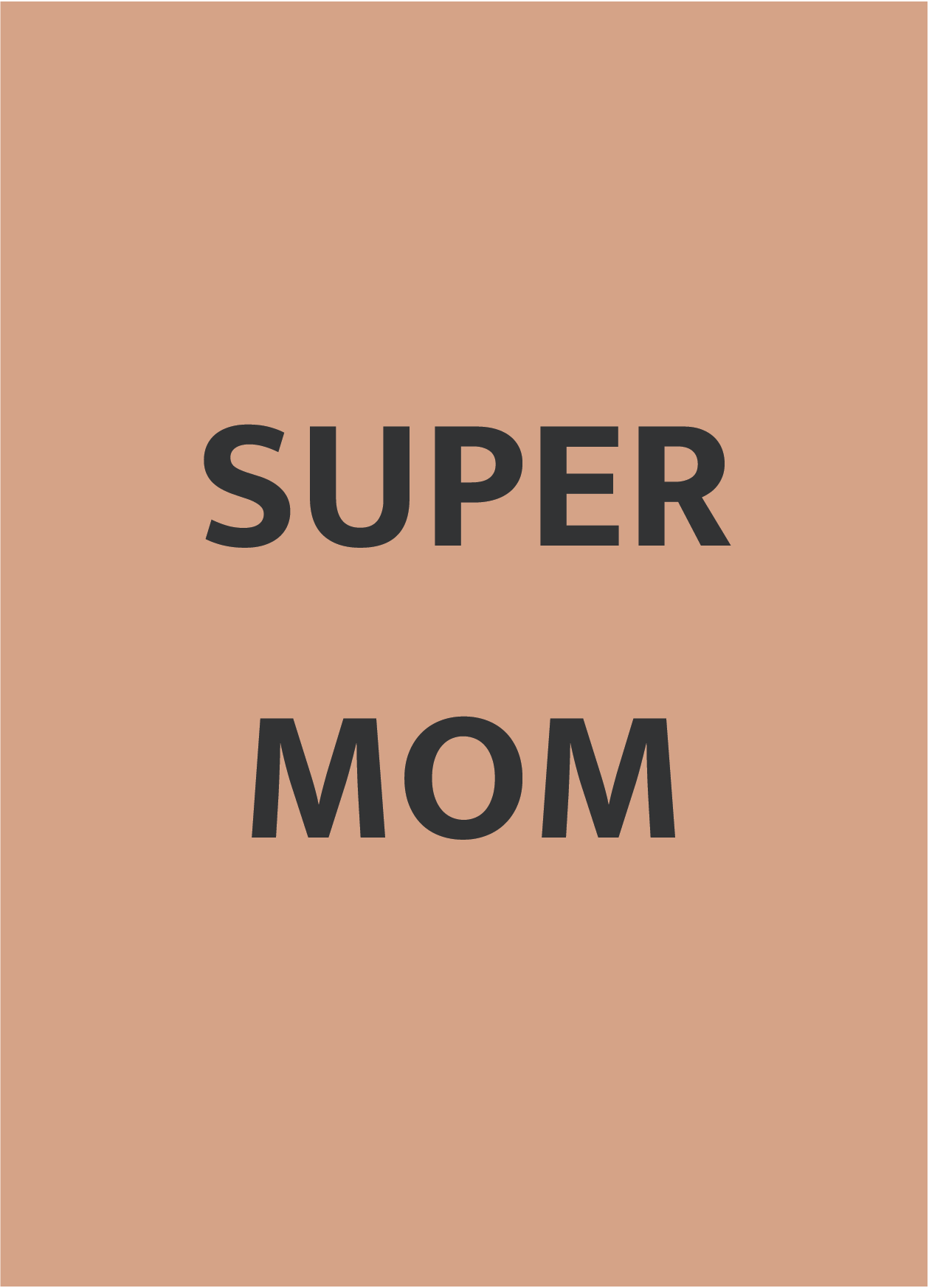 Grusskarte super mom